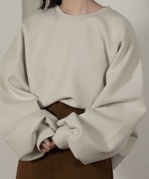 lawgy（ラウジー）の「lawgy logo sweat（スウェット・レディース・ブラック/カーキ/アイボリー・FREE）」の21枚目の写真