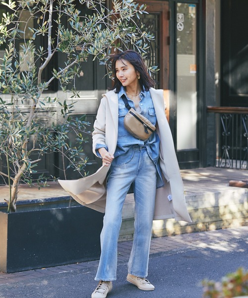 RIVE DROITE(リヴドロワ)の「綺麗見えフードコート/ダンボールZIPコート(その他アウター・レディース・ベージュ/ネイビー/ライトグレー系/ピンク・FREE)」の21枚目の写真