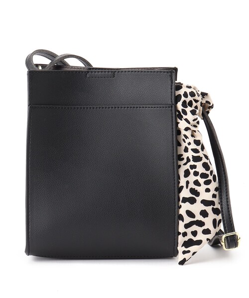 DRESKIP（ドレスキップ）の「◆スカーフ付きスクエアショルダー（ショルダーバッグ・レディース・ブラック/グレー/ブラック系4/ピンク系・00）」の7枚目の写真