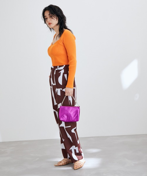 ADAM ET ROPE'（アダムエロペ）の「メタリックミニチェーンバッグ（ショルダーバッグ・レディース・ブラック/グリーン/ネイビー/ブルー/ピンク/シルバー・FREE）」の20枚目の写真