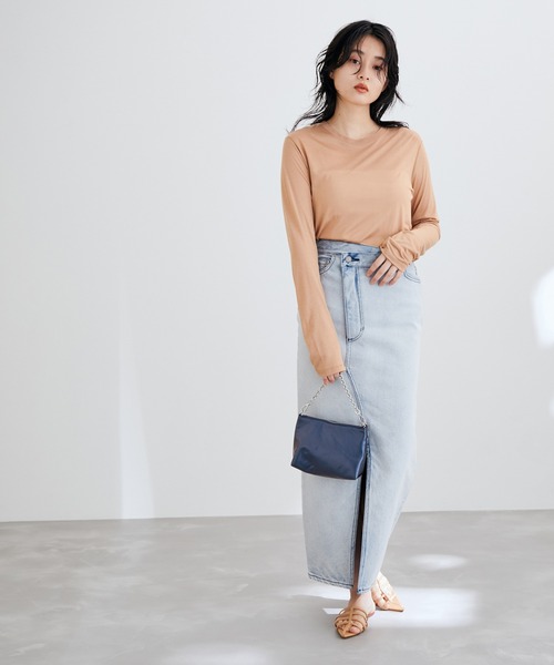 ADAM ET ROPE'（アダムエロペ）の「メタリックミニチェーンバッグ（ショルダーバッグ・レディース・ブラック/グリーン/ネイビー/ブルー/ピンク/シルバー・FREE）」の13枚目の写真