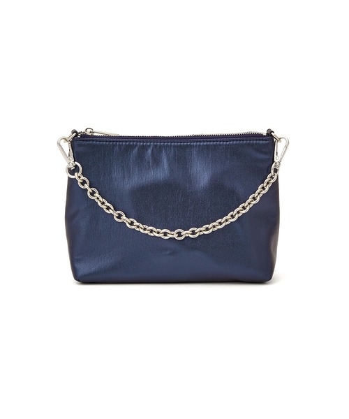 ADAM ET ROPE'（アダムエロペ）の「メタリックミニチェーンバッグ（ショルダーバッグ・レディース・ブラック/グリーン/ネイビー/ブルー/ピンク/シルバー・FREE）」の9枚目の写真