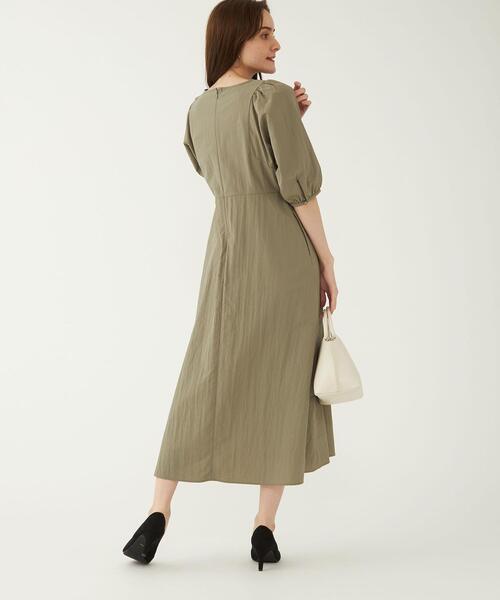 green label relaxing バルーンスリーブ リネンワンピース green label relaxing（グリーンレーベルリラクシング）の「FFC