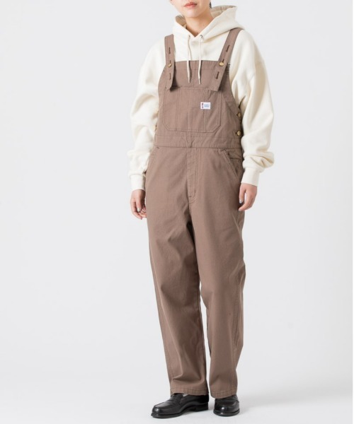 PARROTT CANVAS（パロットキャンバス）の「PARROTT CANVAS/パロットキャンバス グリーンビルオーバーオール（サロペット/オーバーオール・レディース・キナリ/ネイビー/モカ/ブルー/イエロー・S/M/L）」の3枚目の写真