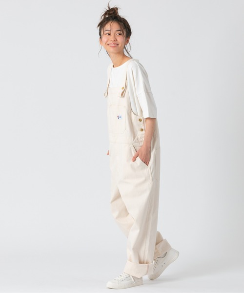 PARROTT CANVAS（パロットキャンバス）の「PARROTT CANVAS/パロットキャンバス グリーンビルオーバーオール（サロペット/オーバーオール・レディース・キナリ/ネイビー/モカ/ブルー/イエロー・S/M/L）」の8枚目の写真