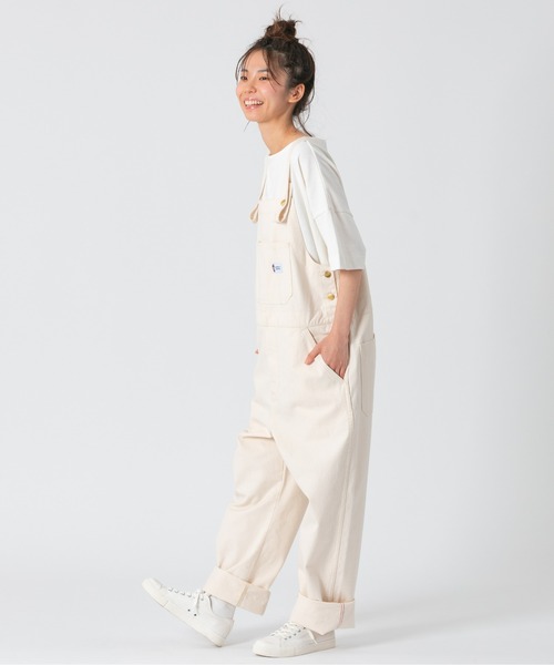 PARROTT CANVAS（パロットキャンバス）の「PARROTT CANVAS/パロットキャンバス グリーンビルオーバーオール（サロペット/オーバーオール・レディース・キナリ/ネイビー/モカ/ブルー/イエロー・S/M/L）」の9枚目の写真