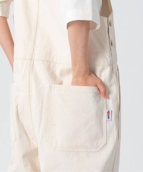 PARROTT CANVAS（パロットキャンバス）の「PARROTT CANVAS/パロットキャンバス グリーンビルオーバーオール（サロペット/オーバーオール・レディース・キナリ/ネイビー/モカ/ブルー/イエロー・S/M/L）」の20枚目の写真