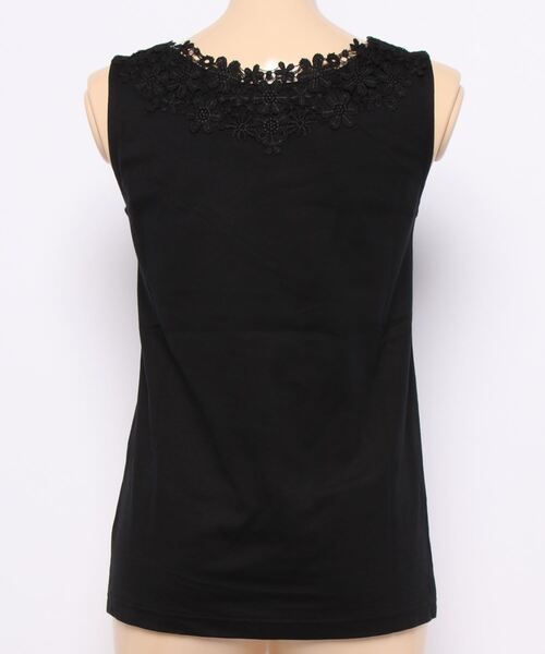 ikka（イッカ）の「前後レースタンクトップ（タンクトップ・レディース・ブラック/ベージュ/オフホワイト・M/L）」の17枚目の写真