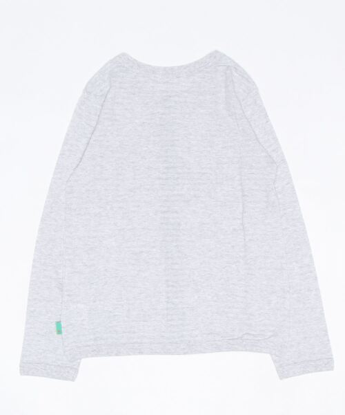 KP BOY(ケーピーボーイ)の「ノーカラージップカーディガン(カーディガン/ボレロ・キッズ・杢グレー/ブルー・140cm/150cm)」の3枚目の写真
