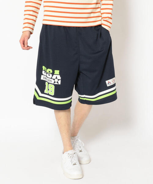 AVIREX(アヴィレックス)の「【直営店限定】MESH BASCKETBALL SHORT/ メッシュバスケットボールショーツ(その他パンツ・メンズ・ネイビー/ホワイト/ブラック・LARGE/MEDIUM/XL)」の8枚目の写真