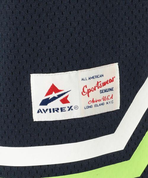 AVIREX(アヴィレックス)の「【直営店限定】MESH BASCKETBALL SHORT/ メッシュバスケットボールショーツ(その他パンツ・メンズ・ネイビー/ホワイト/ブラック・LARGE/MEDIUM/XL)」の6枚目の写真