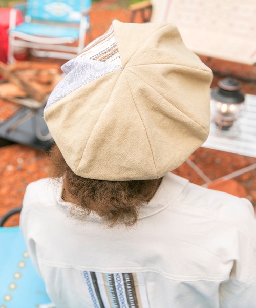 チャイハネ（チャイハネ）の「【チャイハネ】カーチスキャスケット（キャスケット・メンズ・ブラック/ベージュ/ブルー・FREE）」の6枚目の写真