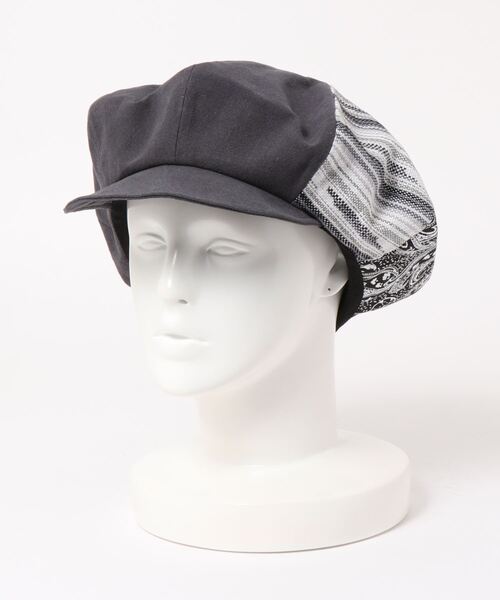 チャイハネ（チャイハネ）の「【チャイハネ】カーチスキャスケット（キャスケット・メンズ・ブラック/ベージュ/ブルー・FREE）」の8枚目の写真