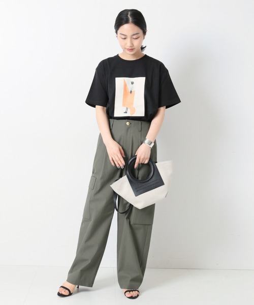 POET MEETS DUBWISE（ポエットミーツダブワイズ）の「POET MEETS DUBWISE COLLAGE 01：Tシャツ（Tシャツ/カットソー・レディース・ホワイト/ブラック・FREE）」の19枚目の写真