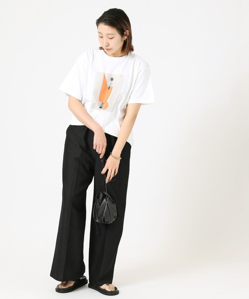 POET MEETS DUBWISE（ポエットミーツダブワイズ）の「POET MEETS DUBWISE COLLAGE 01：Tシャツ（Tシャツ/カットソー・レディース・ホワイト/ブラック・FREE）」の20枚目の写真