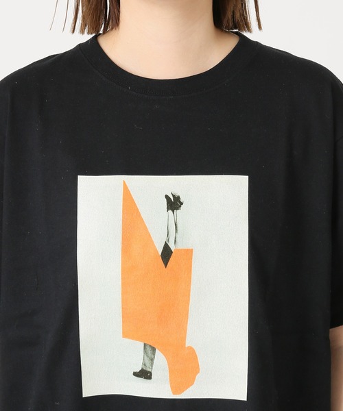 POET MEETS DUBWISE（ポエットミーツダブワイズ）の「POET MEETS DUBWISE COLLAGE 01：Tシャツ（Tシャツ/カットソー・レディース・ホワイト/ブラック・FREE）」の17枚目の写真