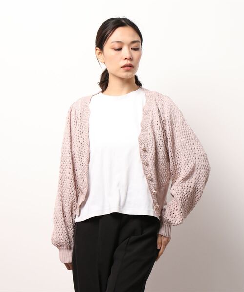 axes femme kawaii 透かし編みニットボレロ 赤 レッド axes femme kawaii 透かし編みニットボレロ 赤 レッド - メルカリ