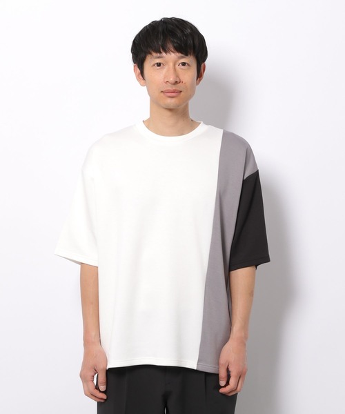 LAKOLE（ラコレ）の「ダンボールパネルTシャツ / 268127（Tシャツ/カットソー・メンズ・ホワイト/グリーン/ベージュ/グレー・MEDIUM/LARGE/X-LARGE）」の13枚目の写真