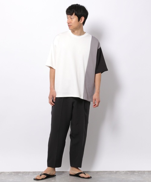 LAKOLE（ラコレ）の「ダンボールパネルTシャツ / 268127（Tシャツ/カットソー・メンズ・ホワイト/グリーン/ベージュ/グレー・MEDIUM/LARGE/X-LARGE）」の21枚目の写真