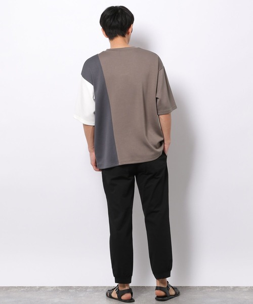 LAKOLE（ラコレ）の「ダンボールパネルTシャツ / 268127（Tシャツ/カットソー・メンズ・ホワイト/グリーン/ベージュ/グレー・MEDIUM/LARGE/X-LARGE）」の7枚目の写真