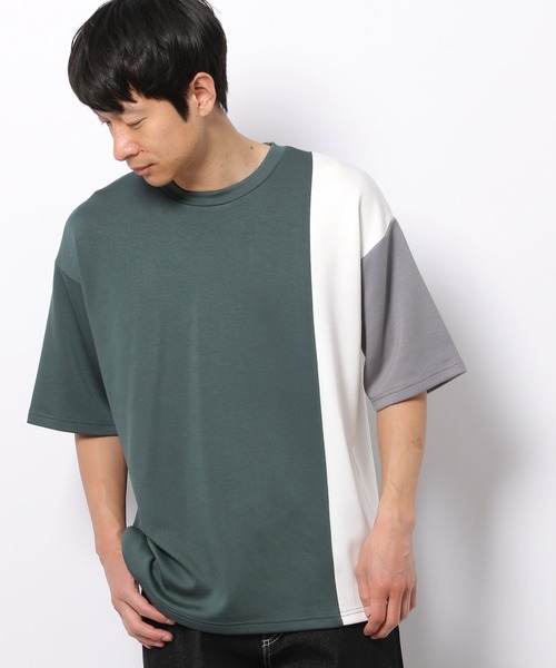 LAKOLE（ラコレ）の「ダンボールパネルTシャツ / 268127（Tシャツ/カットソー・メンズ・ホワイト/グリーン/ベージュ/グレー・MEDIUM/LARGE/X-LARGE）」の10枚目の写真