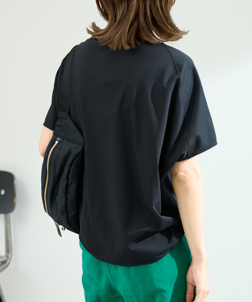 FRAMeWORK(フレームワーク)の「ハイゲージスムースプルオーバー◆(Tシャツ/カットソー・レディース・ホワイト/ブラック/ブラウン/ネイビー・FREE)」の12枚目の写真