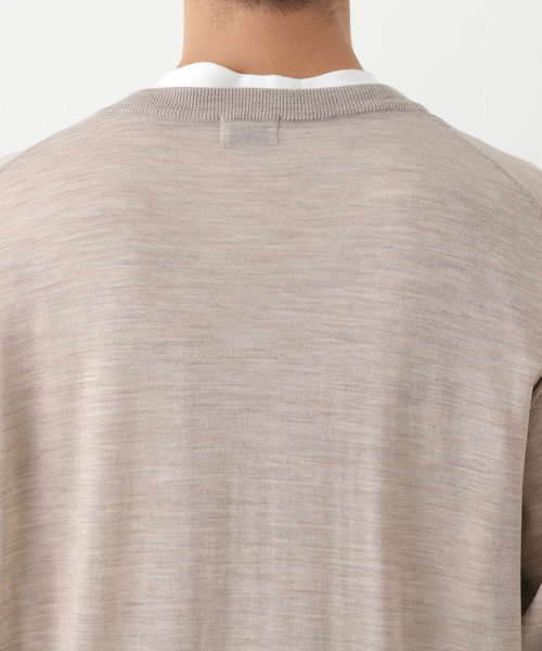 URU（ウル）の「【URU / ウル】CREW NECK KNIT CARDIGAN（カーディガン/ボレロ・メンズ・ベージュ・FREE）」の20枚目の写真
