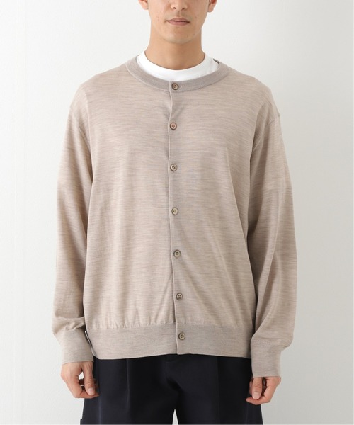 トップス URU CREW NECK KNIT CARDIGAN トップス URU CREW NECK KNIT CARDIGAN 22SS】URU TOKYO CREW NECK