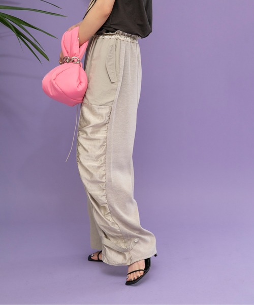 Eimee Law サテン切替　ジョガーパンツ Eimee Law サテン切替 ジョガーパンツ Eimee Law サテン切替