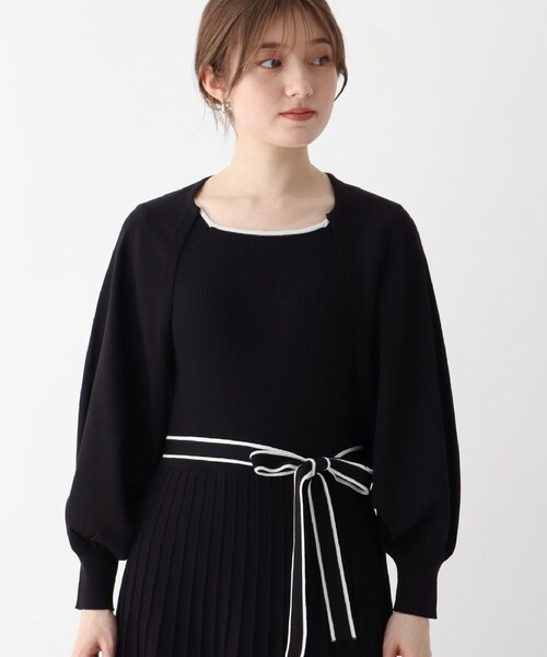 index（インデックス）の「◆ニットアップボレロ【WEB限定カラー・サイズ】（カーディガン/ボレロ・レディース・ナチュラル/グリーン/ホワイト系9/ブラック・40/38/36）」の19枚目の写真