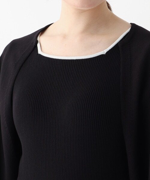 index（インデックス）の「◆ニットアップボレロ【WEB限定カラー・サイズ】（カーディガン/ボレロ・レディース・ナチュラル/グリーン/ホワイト系9/ブラック・40/38/36）」の11枚目の写真