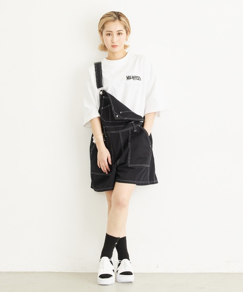 MILKFED.（ミルクフェド）の「BAR AND HEART SOCKS SET/ハート/ブランドロゴ/ミドル丈 靴下/ソックス（ソックス/靴下・レディース・ブラック/レッド/ライトパープル/ライトピンク・ONE SIZE）」の6枚目の写真