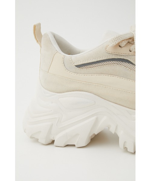 SLY（スライ）の「CHUNKY SOLE SNEAKER チャンキーソールスニーカー ボリュームソール 厚底（スニーカー・レディース・アイボリー/ブラック・MEDIUM/SMALL/LARGE）」の6枚目の写真