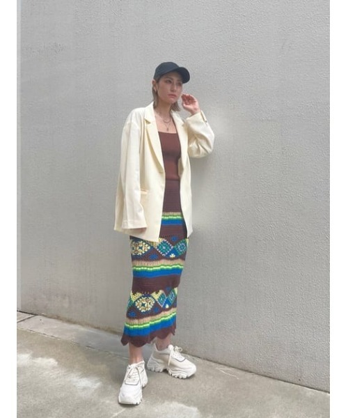 SLY（スライ）の「CHUNKY SOLE SNEAKER チャンキーソールスニーカー ボリュームソール 厚底（スニーカー・レディース・アイボリー/ブラック・MEDIUM/SMALL/LARGE）」の19枚目の写真