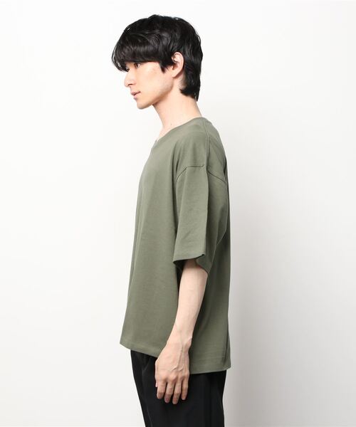 TRUSS(トラス)の「TRUSS/CROSS&STITCH / オープンエンド マックスウェイト メンズオーバーTシャツ / OE1401(Tシャツ/カットソー・メンズ・ホワイト/ブラック/カーキ/ベージュ・MEDIUM/X-LARGE/LARGE)」の6枚目の写真