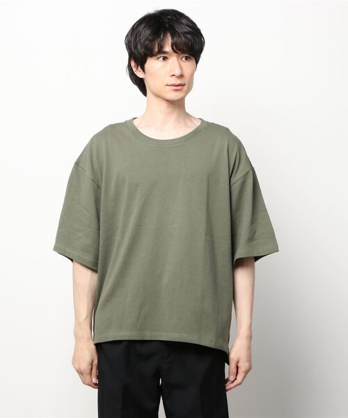TRUSS(トラス)の「TRUSS/CROSS&STITCH / オープンエンド マックスウェイト メンズオーバーTシャツ / OE1401(Tシャツ/カットソー・メンズ・ホワイト/ブラック/カーキ/ベージュ・MEDIUM/X-LARGE/LARGE)」の13枚目の写真