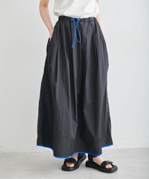 FREE'S MART | ◆ナイロン配色パイピングフレアスカート(スカート)