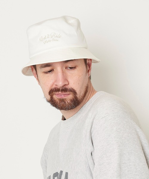 LET IT RIDE(レットイットライド)の「LET IT RIDE BUCKET HAT 1223505 MIGHTY SHINE コラボ レットイットライド マイティシャイン(ハット・メンズ・ホワイト/ブラック・FREE)」の2枚目の写真