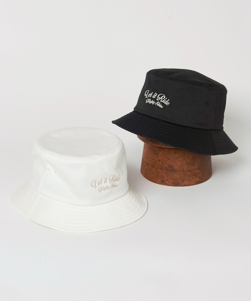 LET IT RIDE(レットイットライド)の「LET IT RIDE BUCKET HAT 1223505 MIGHTY SHINE コラボ レットイットライド マイティシャイン(ハット・メンズ・ホワイト/ブラック・FREE)」の3枚目の写真