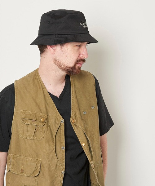 LET IT RIDE(レットイットライド)の「LET IT RIDE BUCKET HAT 1223505 MIGHTY SHINE コラボ レットイットライド マイティシャイン(ハット・メンズ・ホワイト/ブラック・FREE)」の12枚目の写真