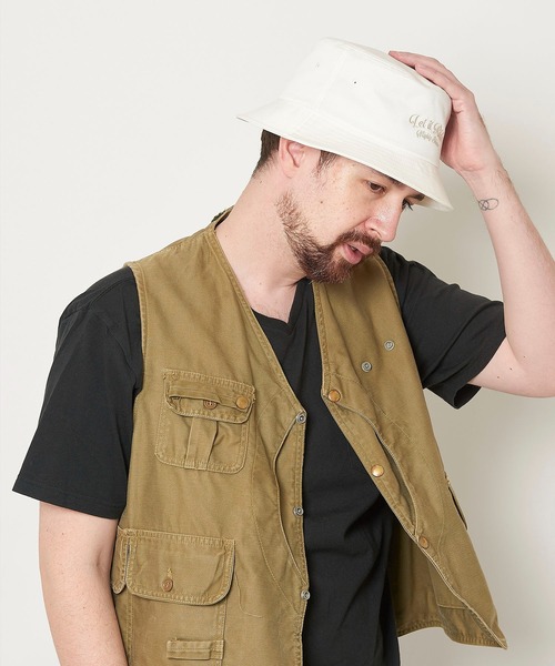 LET IT RIDE(レットイットライド)の「LET IT RIDE BUCKET HAT 1223505 MIGHTY SHINE コラボ レットイットライド マイティシャイン(ハット・メンズ・ホワイト/ブラック・FREE)」の19枚目の写真