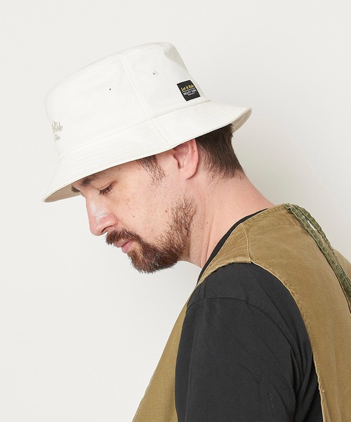 LET IT RIDE(レットイットライド)の「LET IT RIDE BUCKET HAT 1223505 MIGHTY SHINE コラボ レットイットライド マイティシャイン(ハット・メンズ・ホワイト/ブラック・FREE)」の14枚目の写真