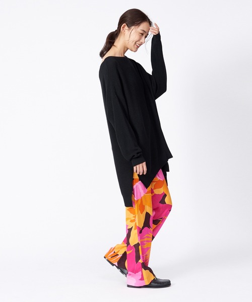 36Quatre-Neuf（カトルナフ）の「Roseannaフラワープリントパンツ（その他パンツ・レディース・オレンジ・フリー）」の4枚目の写真