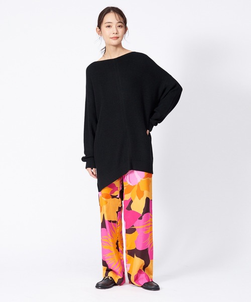 36Quatre-Neuf（カトルナフ）の「Roseannaフラワープリントパンツ（その他パンツ・レディース・オレンジ・フリー）」の5枚目の写真