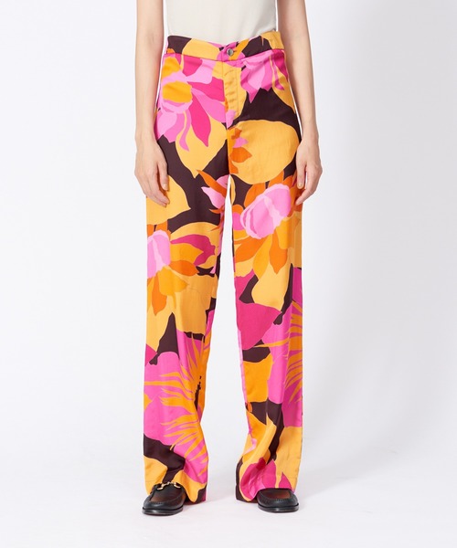 36Quatre-Neuf（カトルナフ）の「Roseannaフラワープリントパンツ（その他パンツ・レディース・オレンジ・フリー）」の6枚目の写真