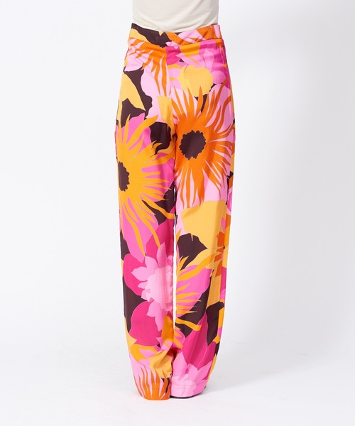 36Quatre-Neuf（カトルナフ）の「Roseannaフラワープリントパンツ（その他パンツ・レディース・オレンジ・フリー）」の8枚目の写真