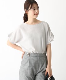 ◆【新色追加】タンブラーブッチャーフリルスリーブブラウス【WEB限定カラー・サイズ】