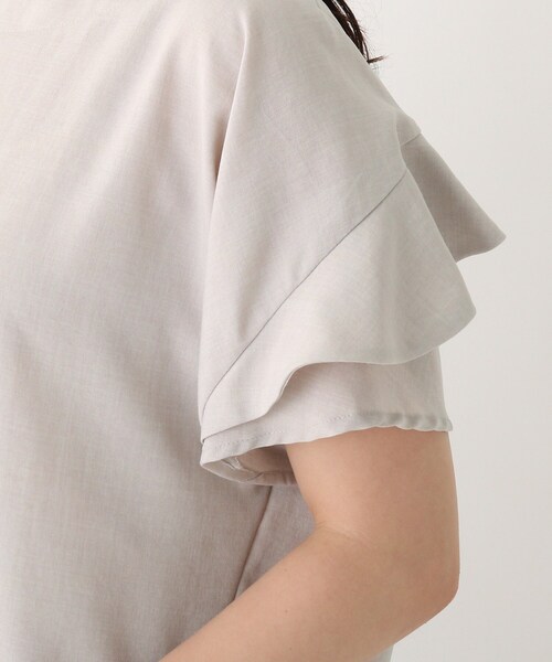 index（インデックス）の「◆【新色追加】タンブラーブッチャーフリルスリーブブラウス【WEB限定カラー・サイズ】（シャツ/ブラウス・レディース・ライトグレー/ピンク/パープル系1/ブルー/ネイビー/グレー/ライトブルー/マスタード・42/36/40/38）」の17枚目の写真