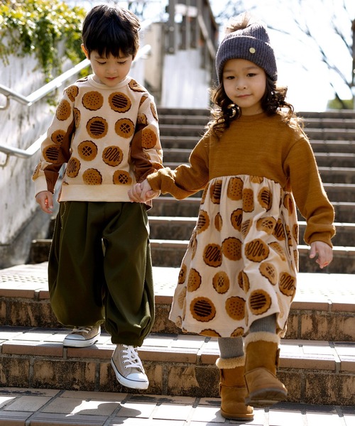 la poche biscuit（ラポシェビスキュイ）の「ビスケット総柄ジャガード