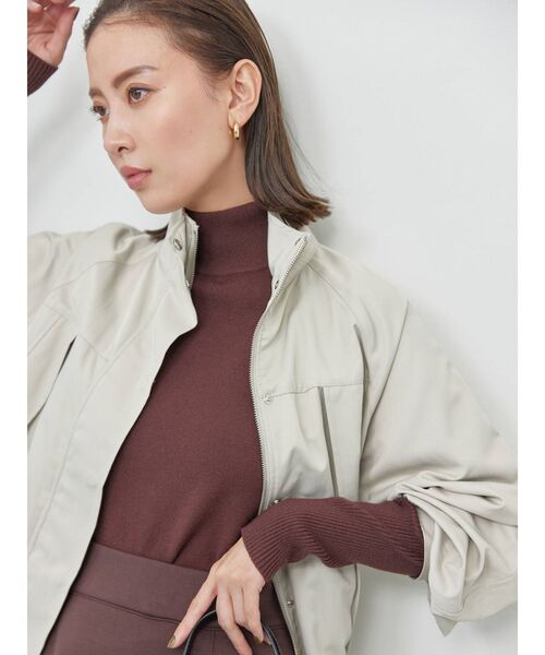 COTORICA（コトリカ）の「【THE DAYZ TOKYO】ミドル丈ミリタリーブルゾン（ブルゾン・レディース・ライトグレー/ブラック/カーキ・FREE）」の21枚目の写真